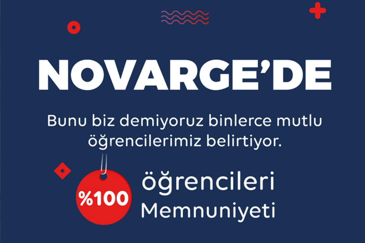 Novarge'de %100 öğrenci memnuniyeti